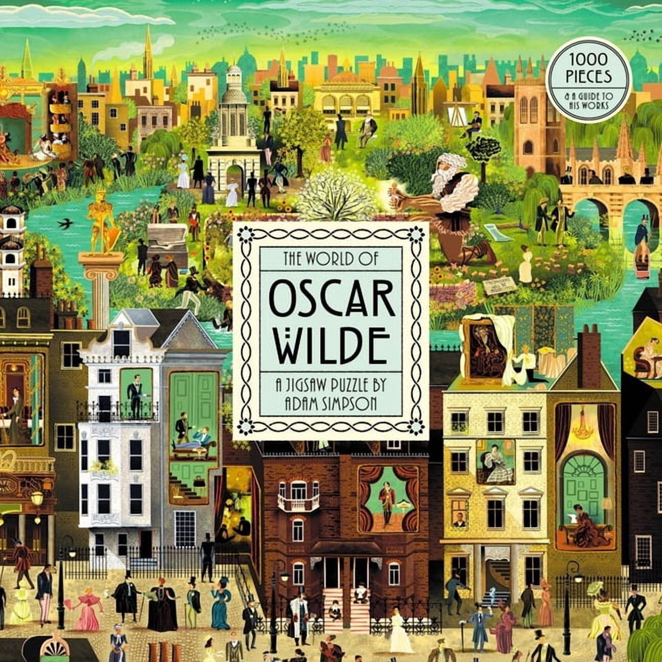 The World of Oscar Wilde 1000 Piece Puzzle: A Jigsaw by Adam Simpson, (Hardcover)