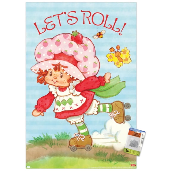 The World of Strawberry Shortcake - Skate Wall Poster with Push Pins, 22.375" x 34"