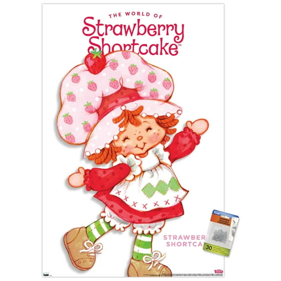 The World of Strawberry Shortcake - The World of Strawberry Shortcake Feature Series Wall Poster with Pushpins, 22.375" x 34"