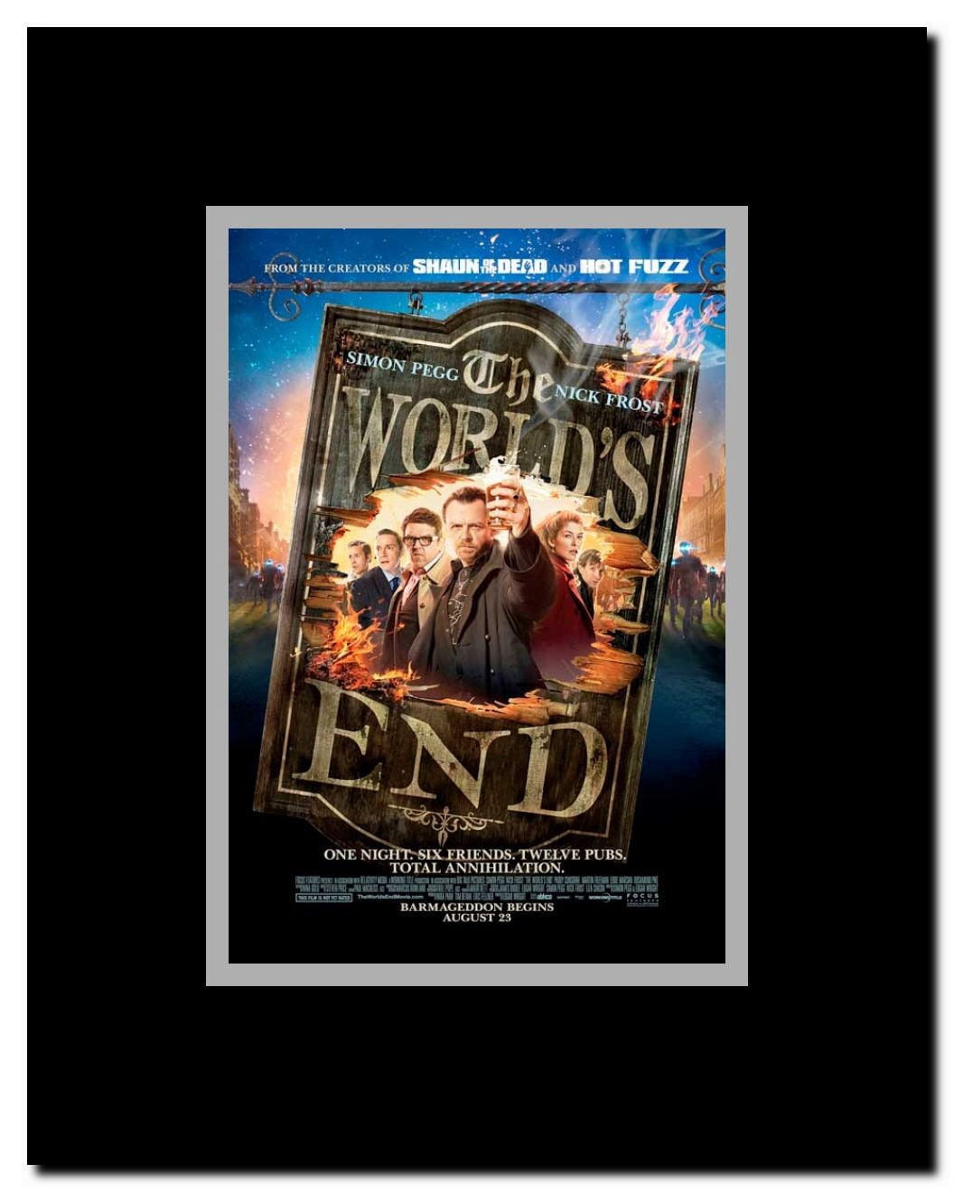 The World's End Framed Movie Poster