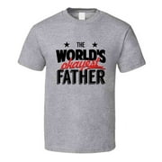 The World's Okayest Father Novelty Tshirt Cool Happy Dad Tee Is A Great Gift T Shirt