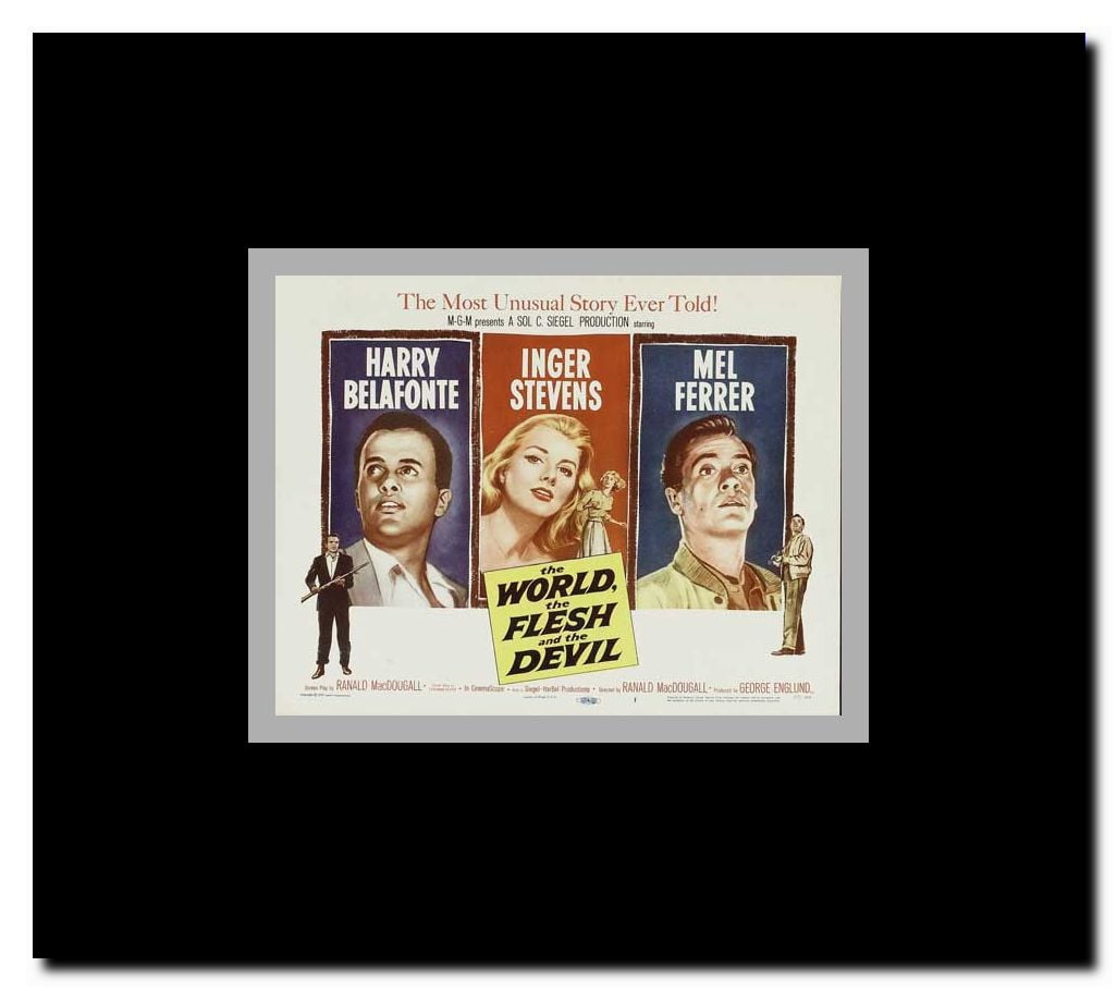 The World the Flesh and the Devil Framed Movie Poster