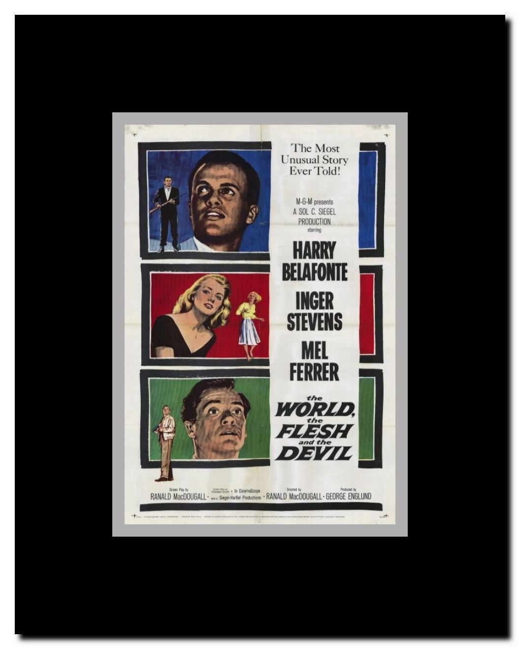 The World the Flesh and the Devil Framed Movie Poster