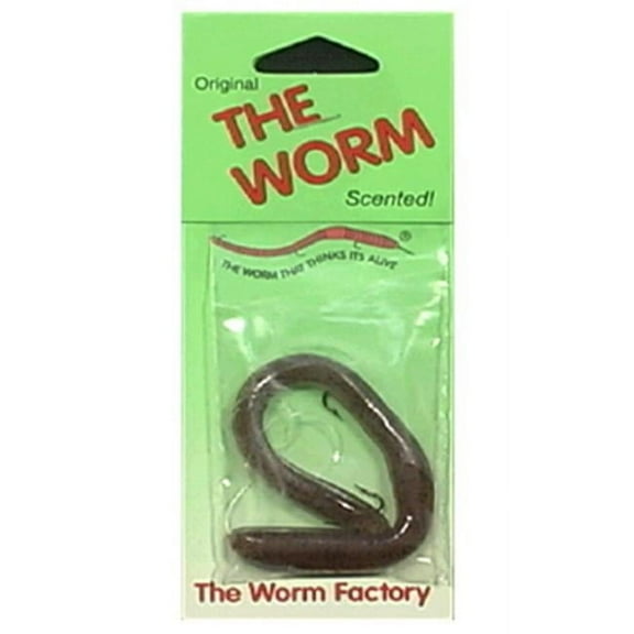 The Worm 6REG-121 6 in. Regular Pumpkin Seed Custom Worm Lure