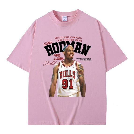 The Worm Don't Let What Other People Think Decido Who Are Dennis Rodman Tshirt Male Vintage T-shirt Basketball Boys Streetwear