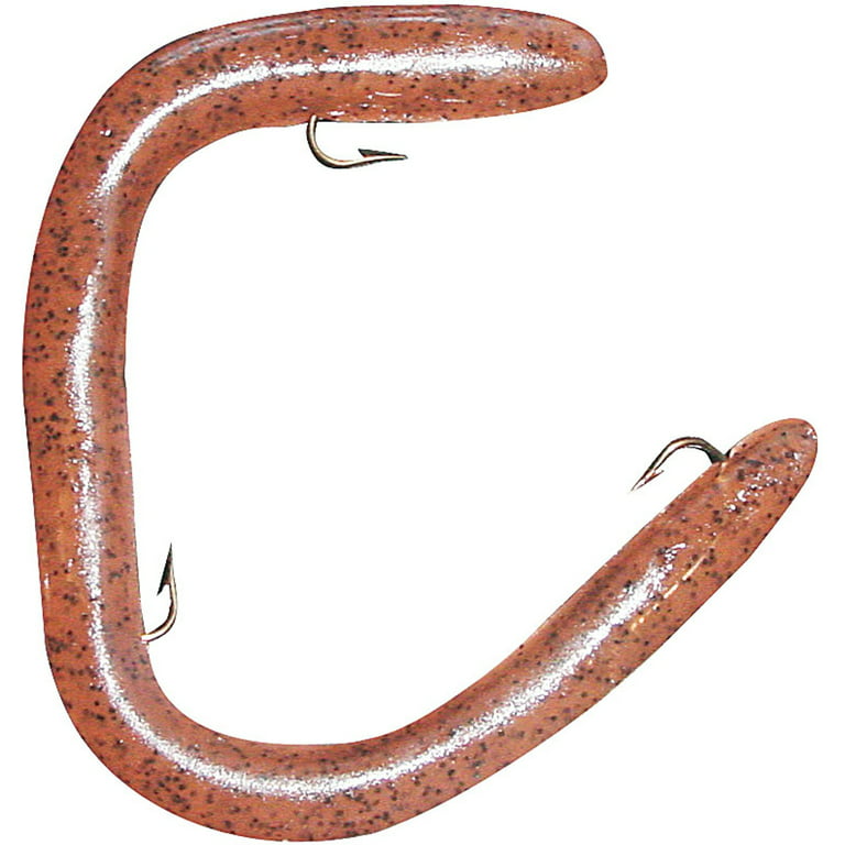 The Worm Factory Fishing Lure, Pumpkin Seed Worm, 6 In., Soft Baits 