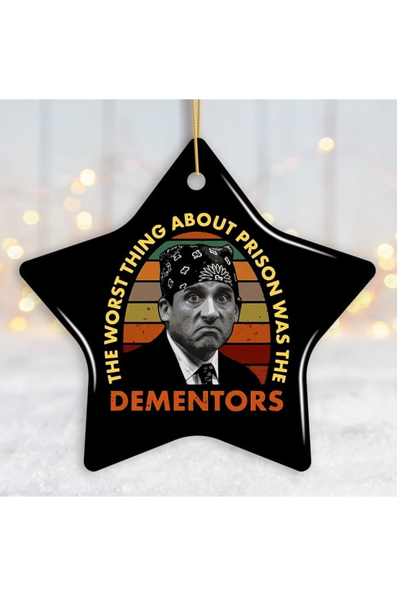 The Worst Thing About Prison Was Dementors Ornament, Prison Mike The Office