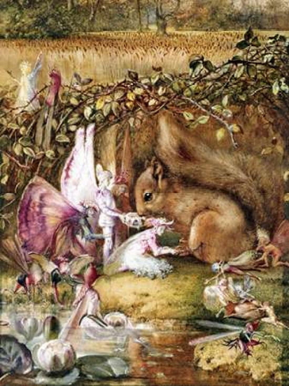 The Wounded Squirrel Canvas Art - John Anster Fitzgerald (22 x 28)