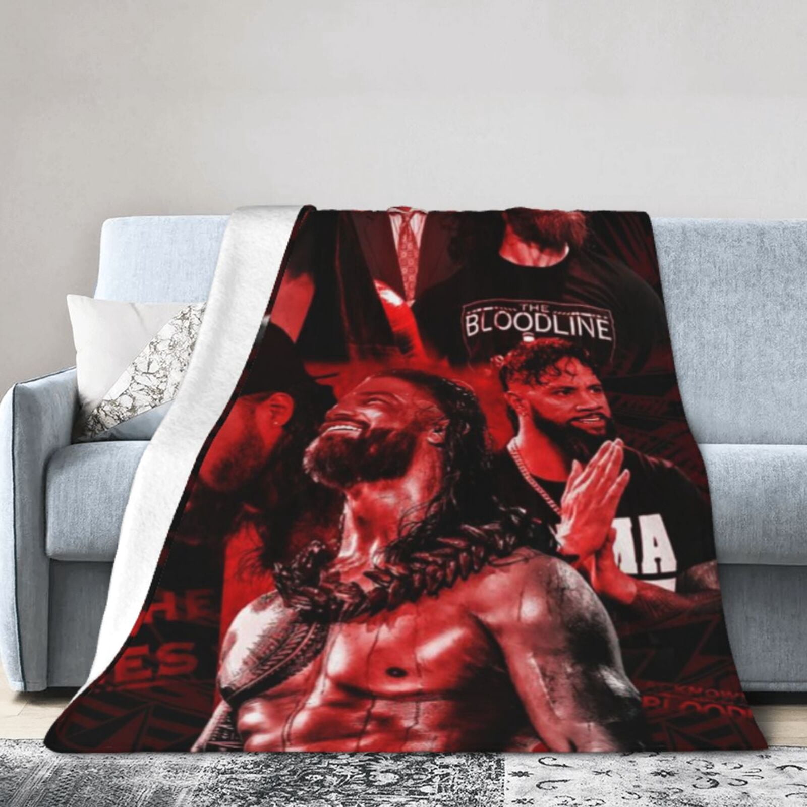 The Wrestler Usos Blanket Wrestling 3D Print Throw Blankets for Bed Couch Sofa Bedroom Living ...