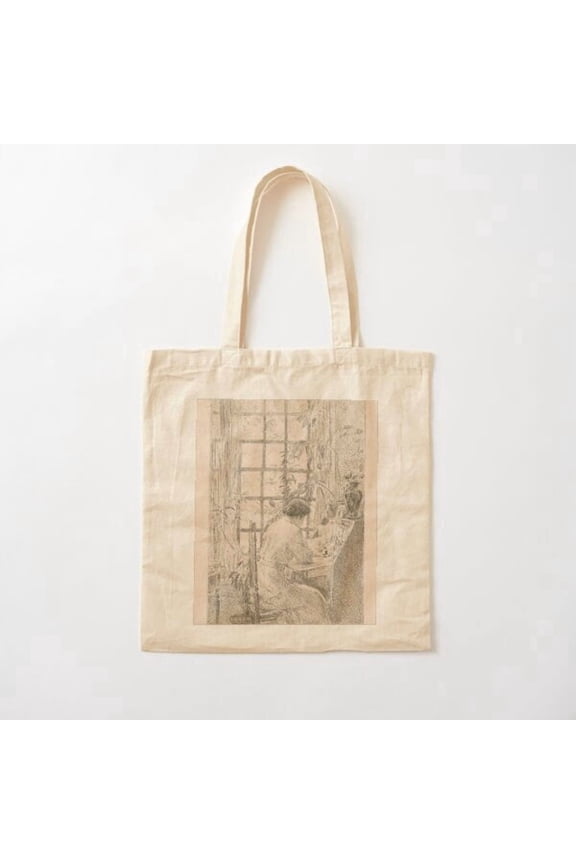 The Writing Desk By Childe Hassam Canvas Tote Bags, Reusable Shopping Bag