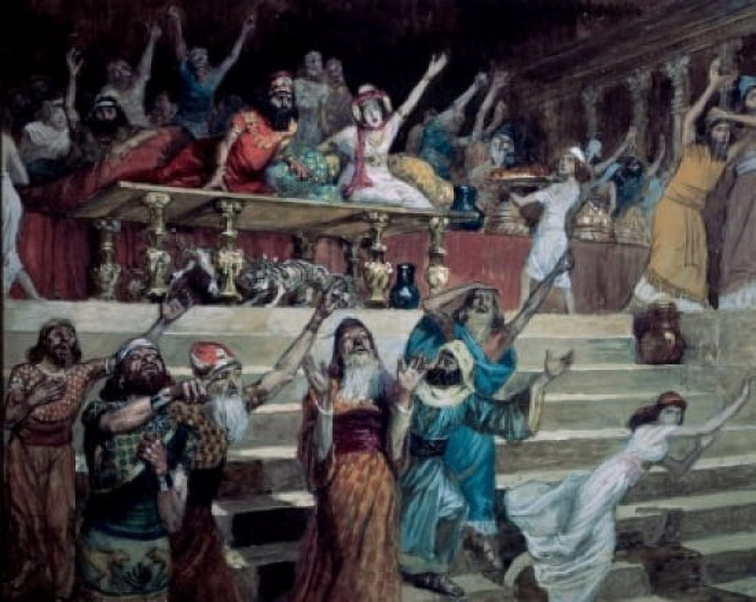 The Writing on the Wall James Tissot (1836-1902 French) Jewish Museum New York City Canvas Art - James Tissot (24 x 36)