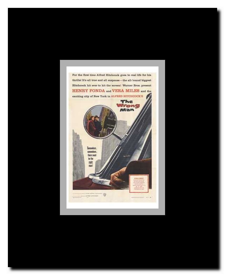 The Wrong Man Framed Movie Poster