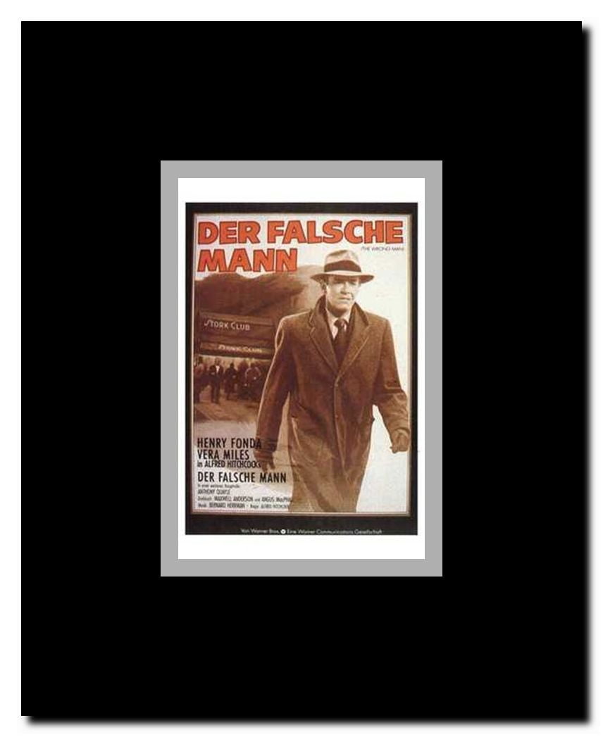 The Wrong Man Framed Movie Poster