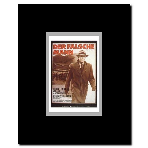 The Wrong Man Framed Movie Poster