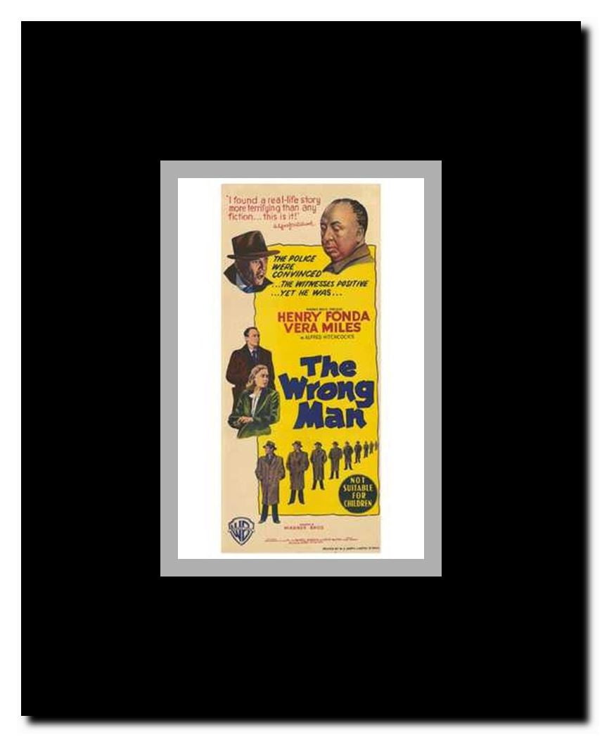 The Wrong Man Framed Movie Poster