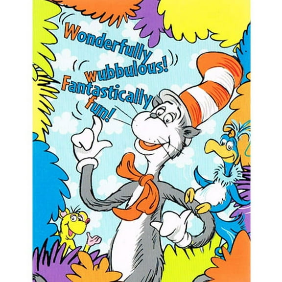 The Wubbulous World of Dr. Seuss Vintage 1997 Invitations w/ Envelopes (8ct)