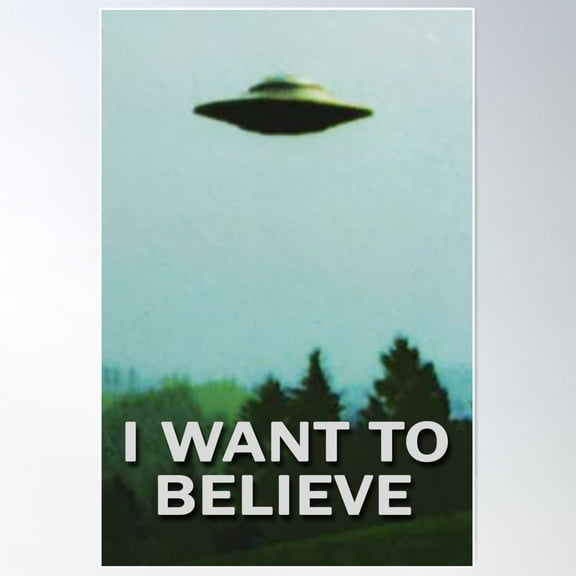 The X-Files I Want To Believe Season1 Original 7200X10800 Pixel Poster Wall Art, Modern Wall Decor For Living Room Bedroom, 24x36 UNFRAMED