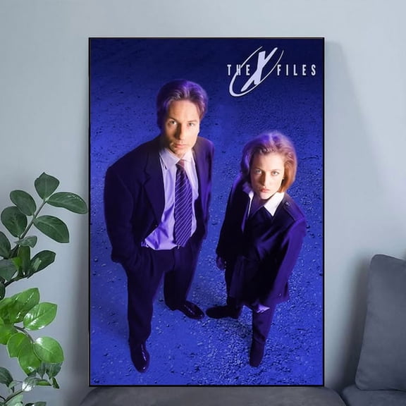 The X Files Poster - Mulder And Scully Movie Poster,Canvas Poster | Wall Art Print Poster Size 24''x36'' The Golden Shop
