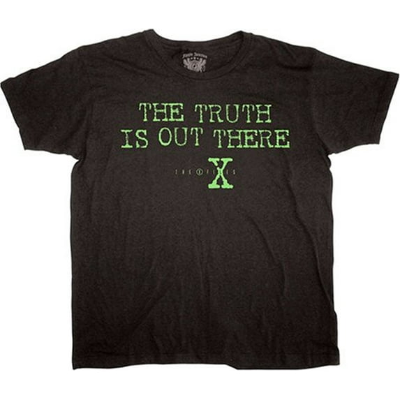 The X Files The Truth is Out There Adult Black T-Shirt