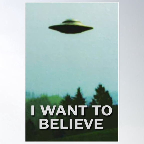 The X I Want To Believe Season1 Original Pixel Poster , Poster Print Only