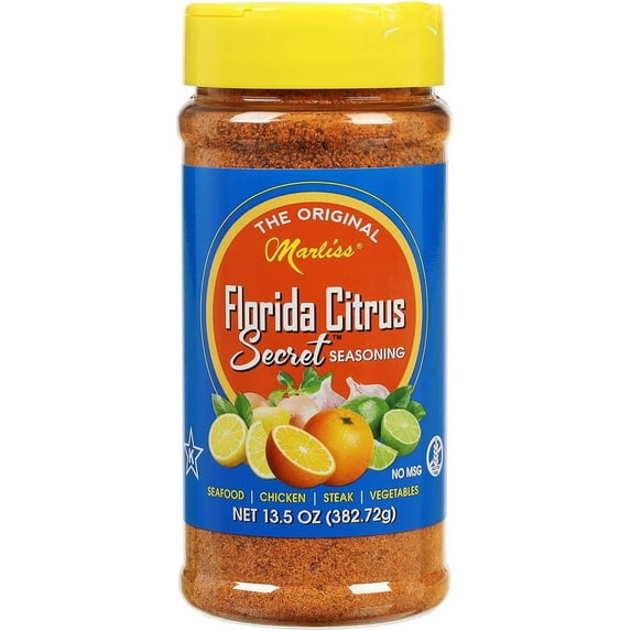 Marliss Florida Citrus Seasoning Gluten-Free Vegan Powder Jar 13.5 Oz