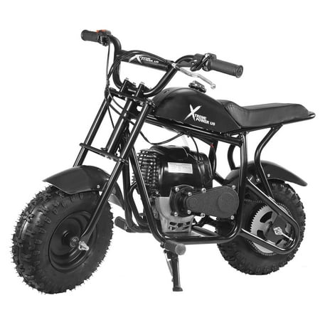 XtremepowerUS Mini Dirt Bike, 40cc Engine, Disc Brake, 165lbs Capacity, Black