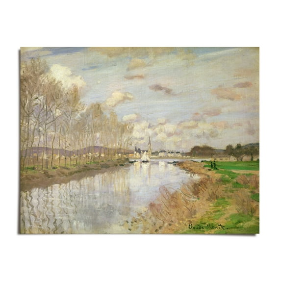 The Yacht At Argenteuil, 1875 Oil On Canvas - Claude Monet - 8x10 - Wall Art Print - UNFRAMED