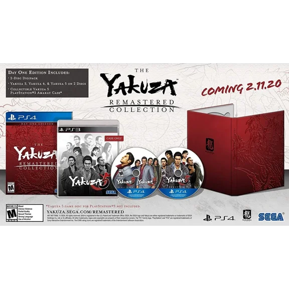 The Yakuza Remastered Collection [DAY 1 EDITION] - PlayStation 4, Brand New