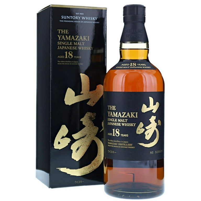 The Yamazaki Single Malt Whisky Aged 18 YR, 750 ml Bottle The Yamazaki Single Malt Whisky Aged 18 YR, 750 ml Bottle