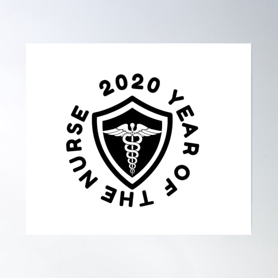 The Year Of The Nurse And Midwife 2020 Poster Wall Art, Modern Wall Decor, 8x12 UNFRAMED
