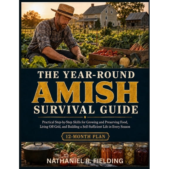 The Year-Round Amish Survival Guide: Practical Step-by-Step Skills for Growing and Preserving Food, Living Off-Grid, and, (Paperback)