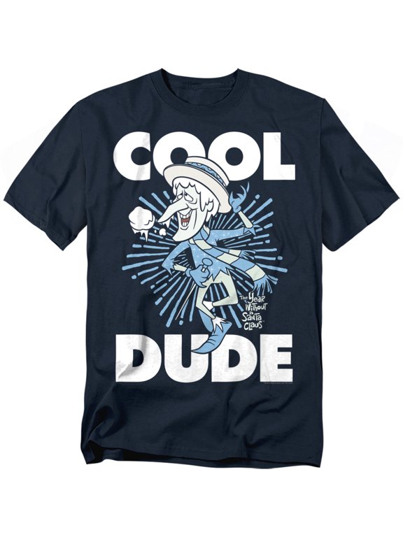 T-Shirt Cool Dude Unisex Graphic Tee For Men & Women Navy 