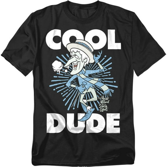 The Year Without A Santa Claus T-Shirt Cool Dude Unisex Graphic Tee For Men & Women Black 