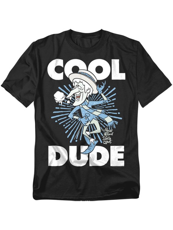 The Year Without A Santa Claus T-Shirt Cool Dude Unisex Graphic Tee For Men & Women Black 