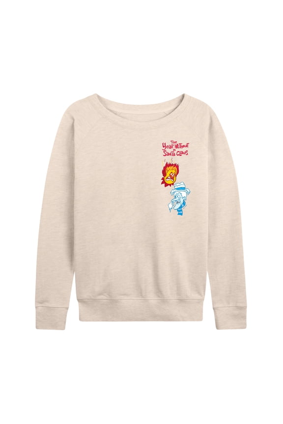 - Heat Miser Cold Miser - Women's French Terry Long Sleeve Graphic T-Shirt