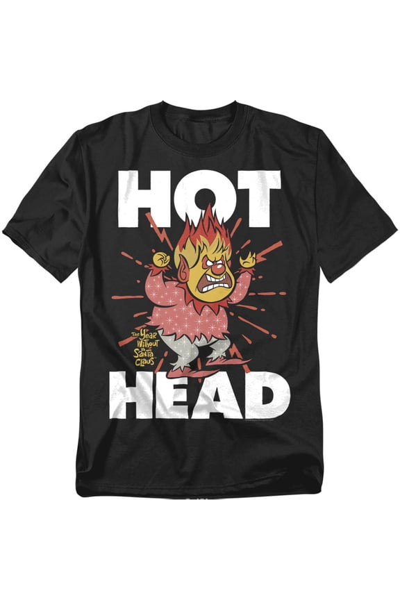 T-Shirt Hot Head Unisex Graphic Tee For Men & Women Black 