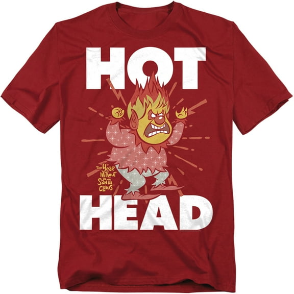 The Year Without A Santa Claus T-Shirt Hot Head Unisex Graphic Tee For Men & Women Cardinal 