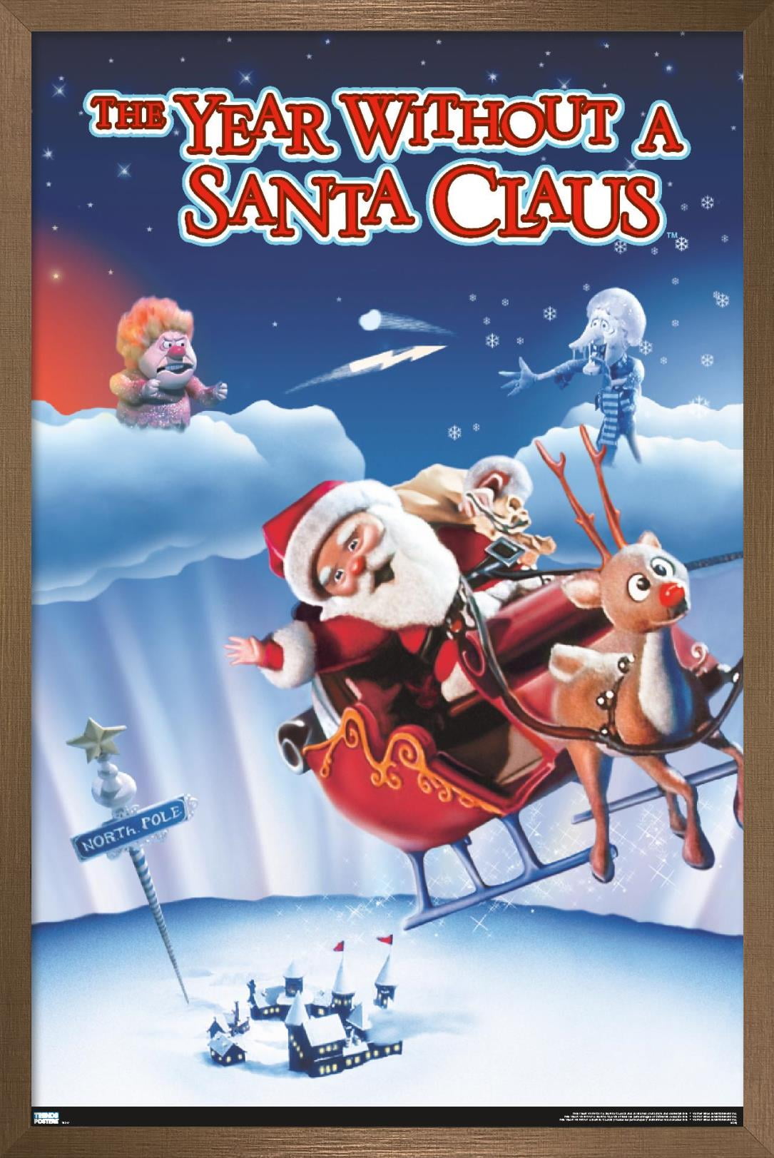 The Year Without A Santa Claus - One Sheet Wall Poster, 14.725" x 22.375", Framed