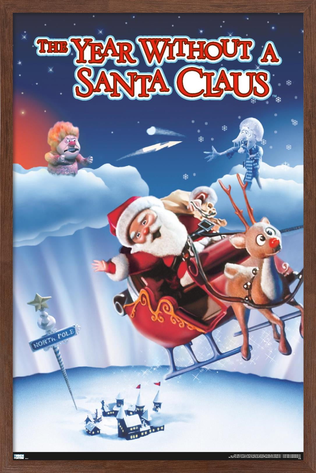 The Year Without A Santa Claus - One Sheet Wall Poster, 22.375" x 34", Framed