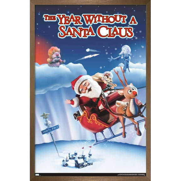 The Year Without A Santa Claus - One Sheet Wall Poster, 22.375" x 34", Framed