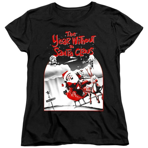 The Year Without A Santa Claus - Santa Poster - Women's Short Sleeve Shirt - Large