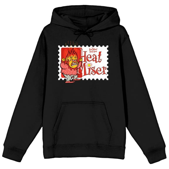 The Year Without Santa Claus Heat Miser Men's Black Graphic Hoodie-3XL