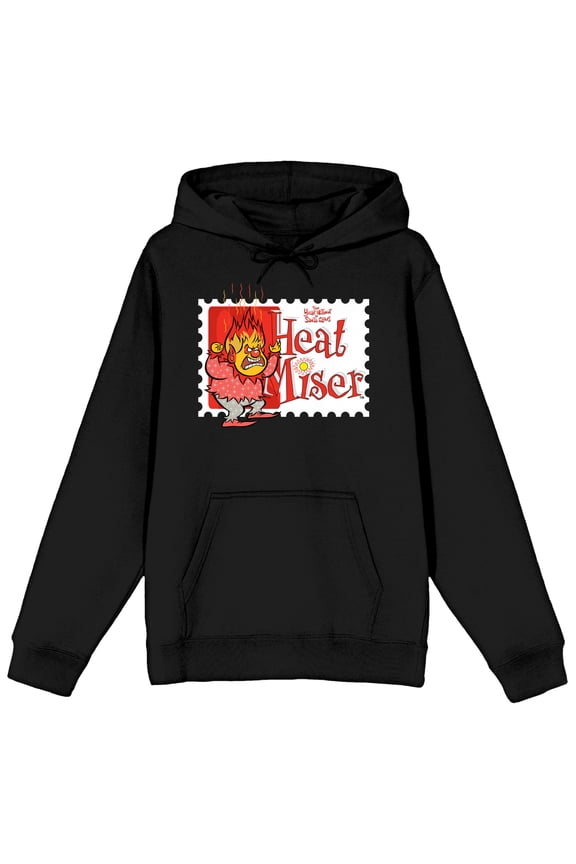 The Year Without Santa Claus Heat Miser Men's Black Graphic Hoodie-4XL