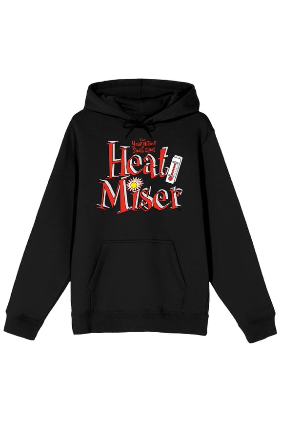 The Year Without Santa Claus Heat Miser Men's Black Graphic Hoodie-XS
