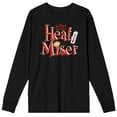 thumbnail image 1 of The Year Without Santa Claus Heat Miser Men's Black Long Sleeve Crew Neck Graphic Tee-Medium, 1 of 3