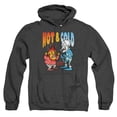 thumbnail image 1 of The Year Without Santa Claus Hot and Cold Unisex Adult Pull-Over Heather Hoodie, Black Heather, Medium, 1 of 3