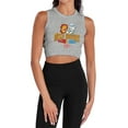 thumbnail image 1 of The Year Without Santa Claus Miser Brothers Women's Sleeveless Crop Top Tank, Athletic Heather, Small, 1 of 2