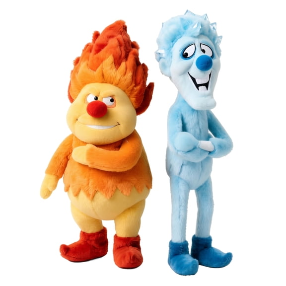 The Year Without Santa Claus Snow Miser Collectible Plush, 9.84 Inch Silky Light Blue Fleece Stuffed Figure, Winter Cabin Decor
