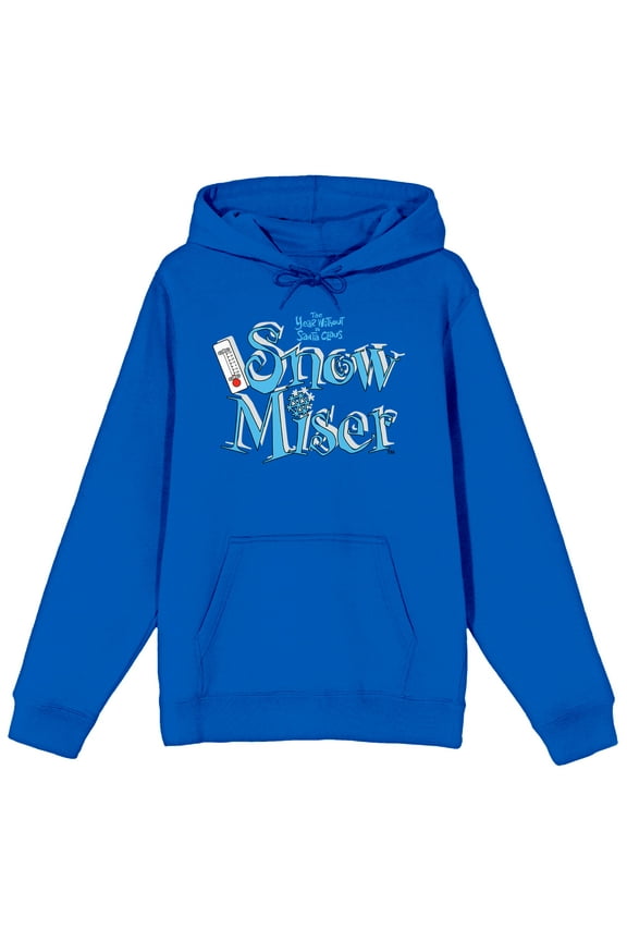 The Year Without Santa Claus Snow Miser Men's Royal Blue Graphic Hoodie-Medium