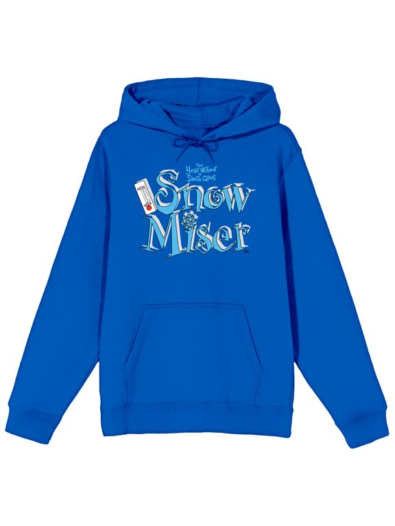 The Year Without Santa Claus Snow Miser Men's Royal Blue Graphic Hoodie-Small